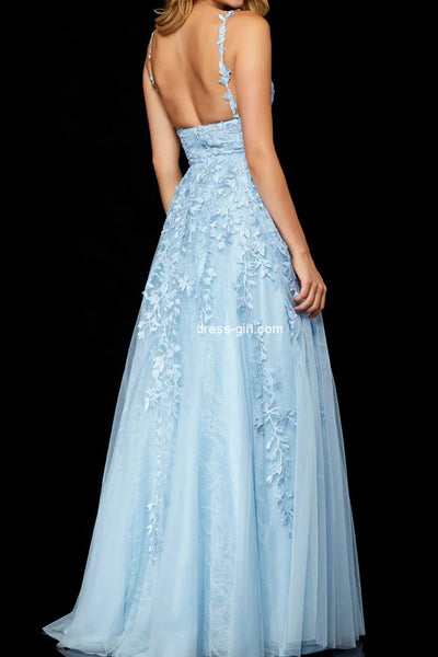 Elegant A-Line Sweetheart White Lace Long Prom Dresses,Formal Evening Party Dresses