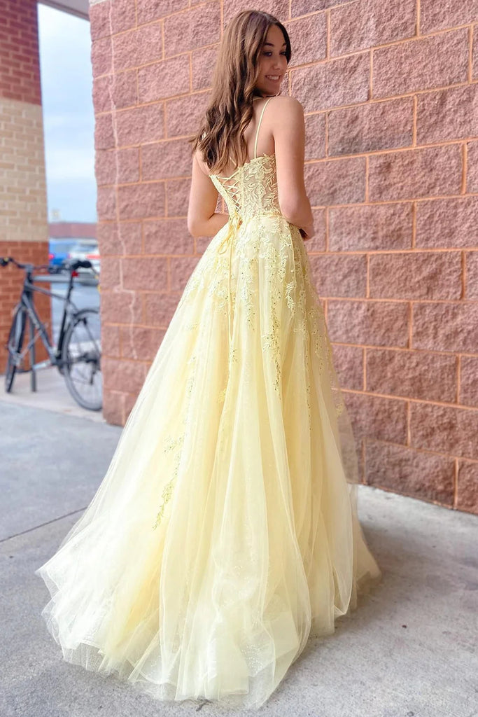 slim fit dress slacks A-Line Tulle Spaghetti Straps Light Yellow Long Prom Dress with Appliques MD092311 Dressmeet slim fit dress slacks A-Line Tulle Spaghetti Straps Light Yellow Long Prom Dress with Appliques MD092311 Dressmeet