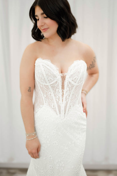 Mermaid Sweetheart Tulle Lace Wedding Dresses DM26102803