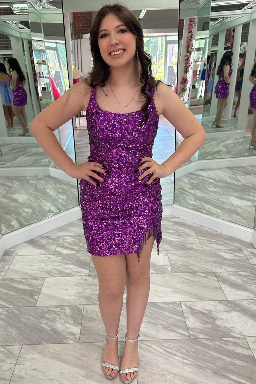 magenta dress short Magenta Strapless Ruffled Mini Dress | Womens | Small (Available in XS, L, XL) | 100% Polyester